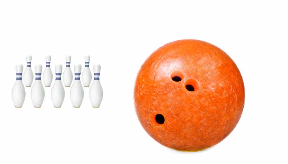 What do bowling alleys do with old balls